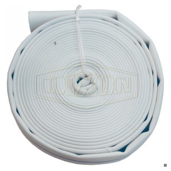 Dixon Single Jacket Uncoupled Fire Hose, 1 in, 100 ft L, 225 psi Working, Domestic A510-100UC - main